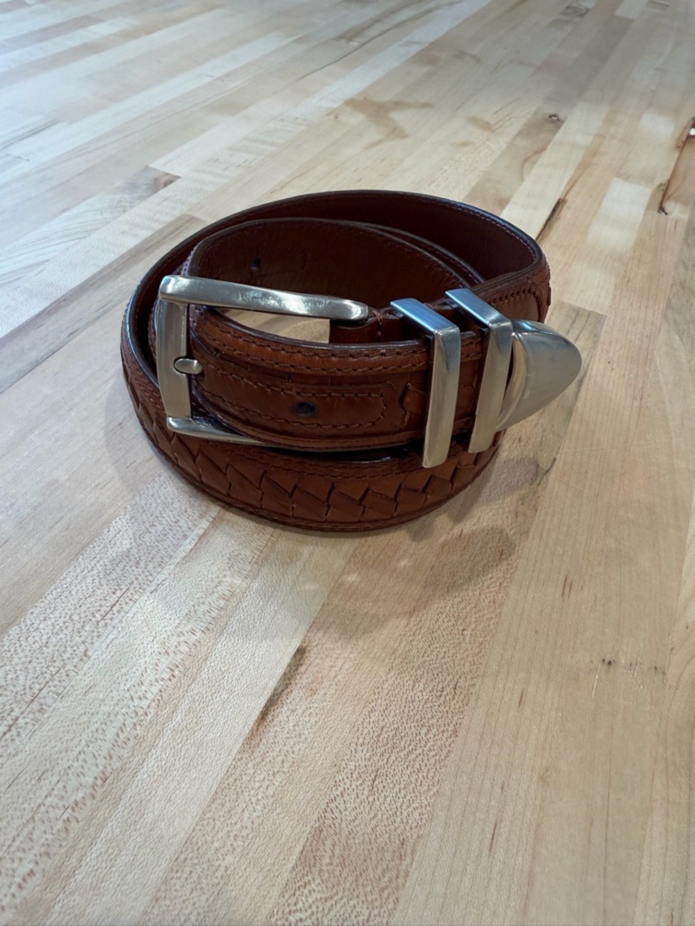 Greg Norman Leather Belt Size 38 Classic Golf Style Premium Quality Dress&Casual